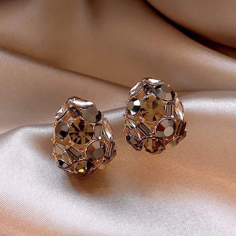 Niche Design Crystal Earring — Sparkle With Subtle Glam