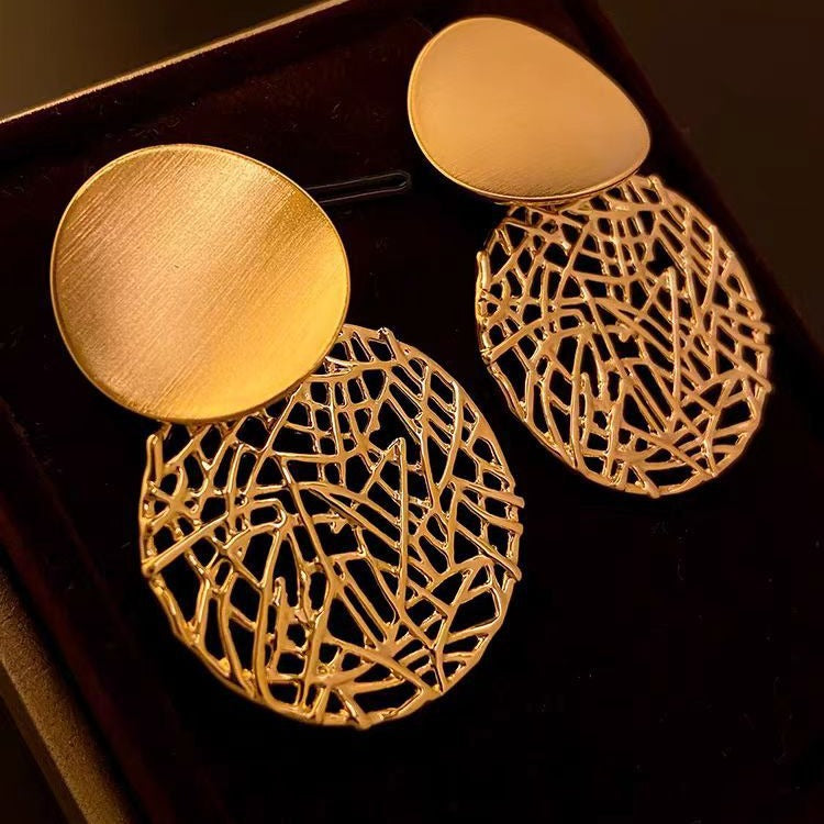 Hollow Metal Earrings — Stylish & Lightweight