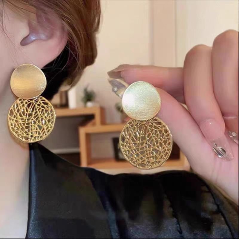 Hollow Metal Earrings — Stylish & Lightweight